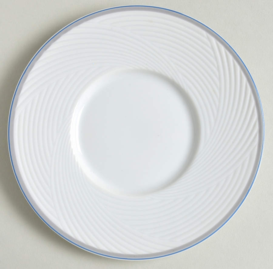 Jacquard Blue Saucer for Flat Cup by Dansk-1