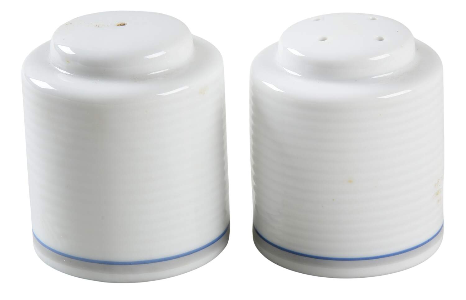 Jacquard Blue Salt & Pepper Set by Dansk-1