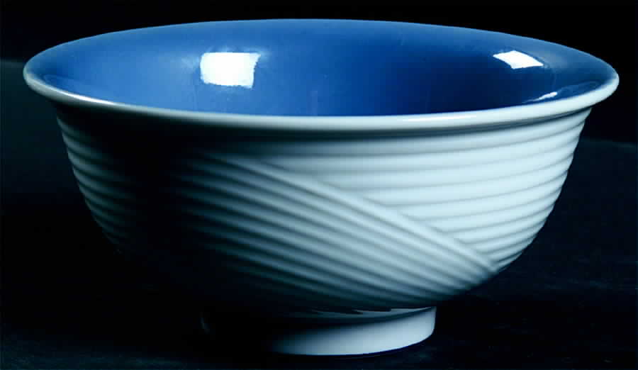 Jacquard Blue Fruit/Cereal Bowl by Dansk-1