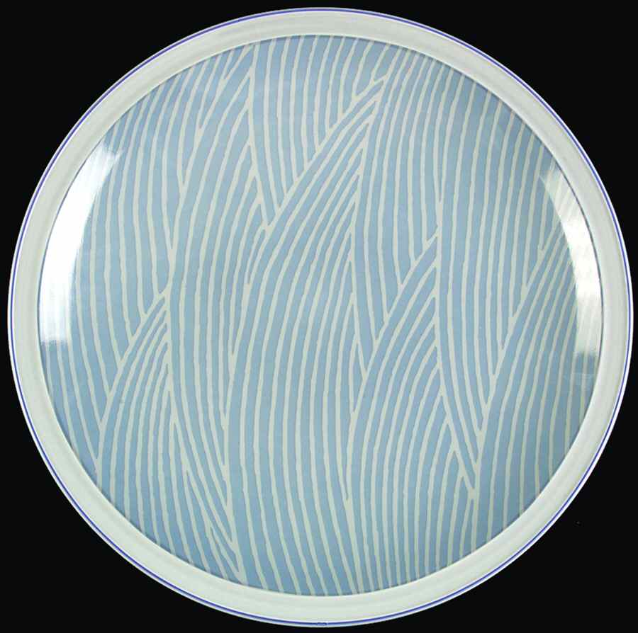 Jacquard Blue 12" Chop Plate (Round Platter) by Dansk-1