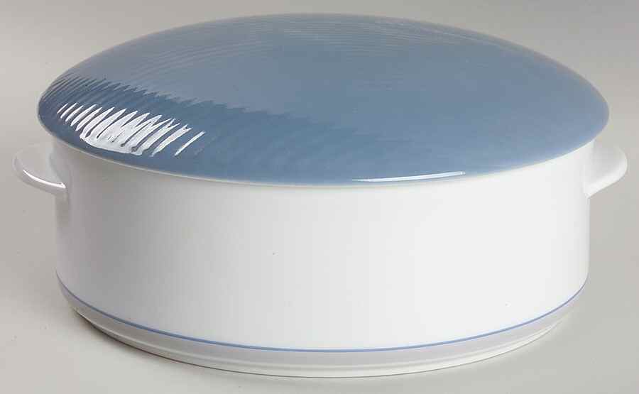 Jacquard Blue 2 Qt Round Covered Casserole by Dansk-1