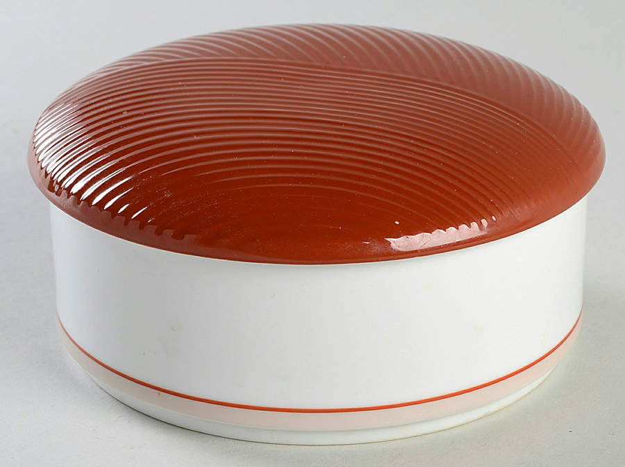 Jacquard-Red Candy Box & Lid by Dansk-1