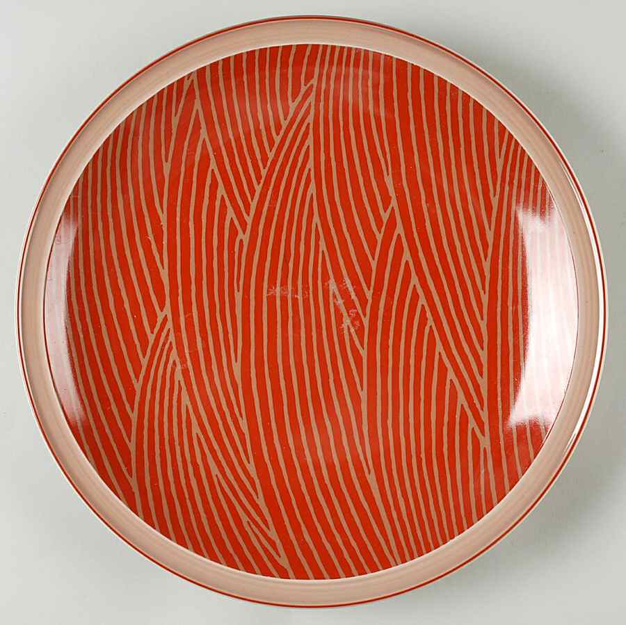 Jacquard-Red Plate Wall by Dansk-1