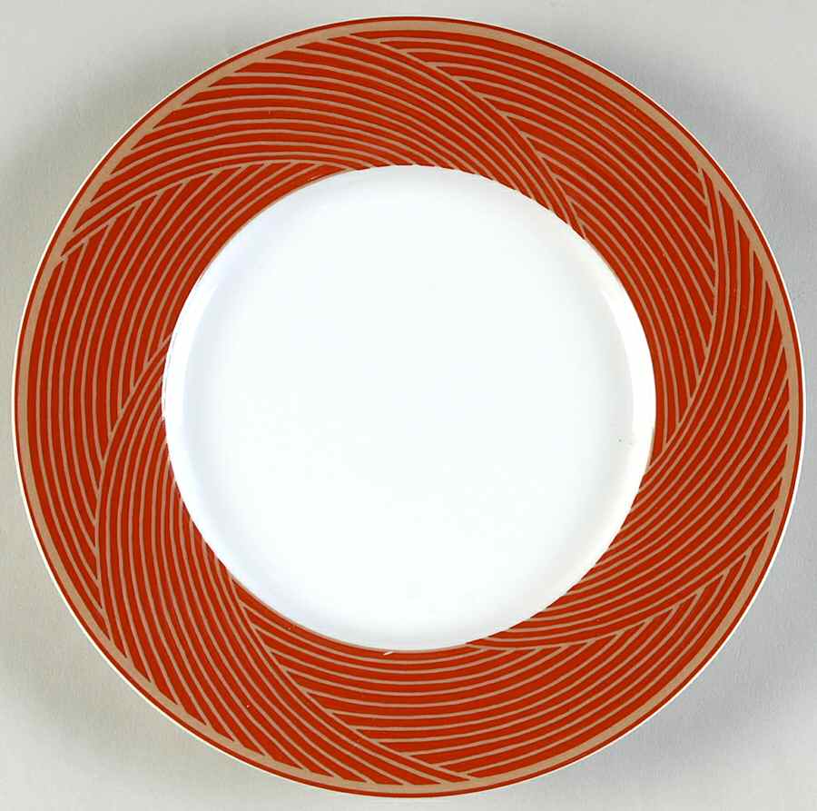 Jacquard-Red Bread & Butter Plate by Dansk-1