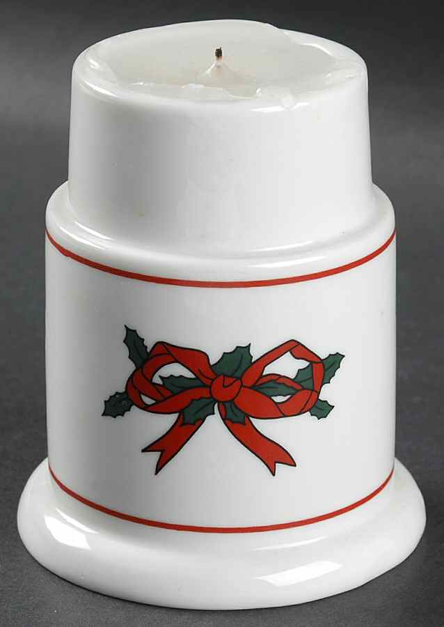 Jul Tidings Hurricane Lamp No Globe by Dansk-1