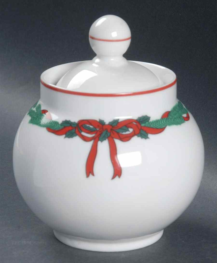 Jul Tidings Sugar Bowl & Lid by Dansk-1