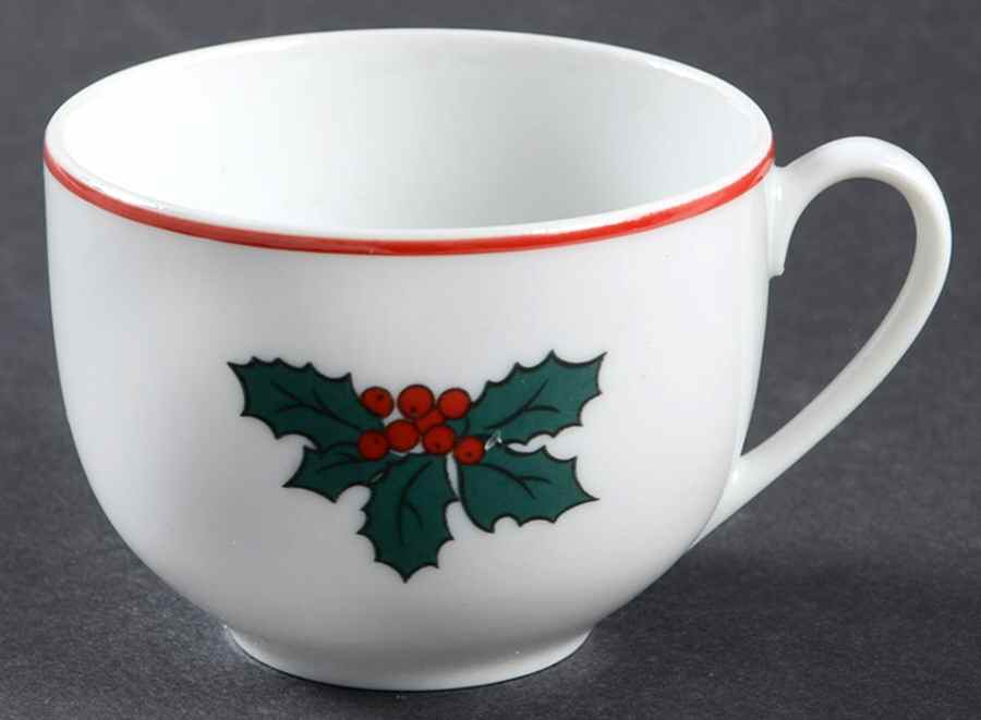 Jul Tidings Flat Demitasse Cup by Dansk-1
