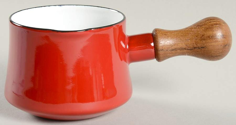 Kobenstyle Red (Older) Open Metal Butter Warmer by Dansk-1