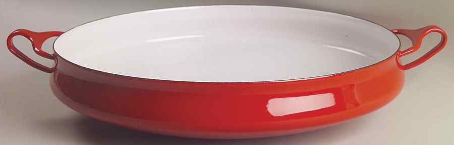 Kobenstyle Red (Older) 13" Metal Buffet Server by Dansk-1