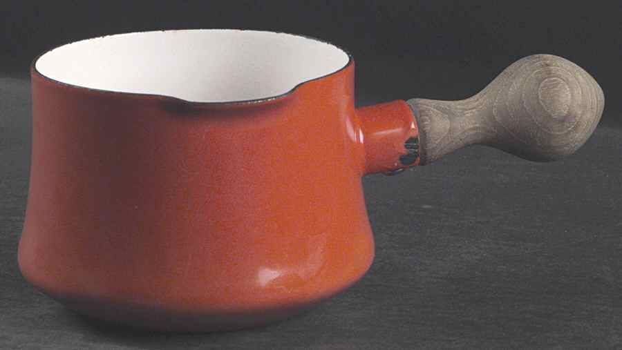Kobenstyle Red (Older) Open Metal Saucepan by Dansk-1