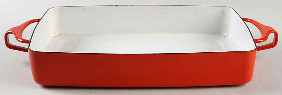 Kobenstyle Red (Older) 10" Metal Rectangular Baker by Dansk-1