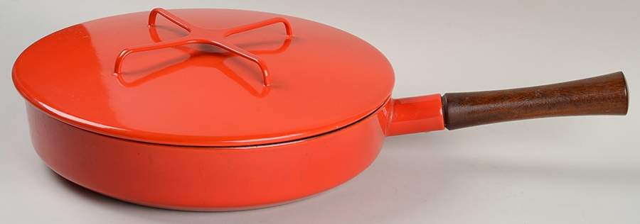 Kobenstyle Red (Older) 11" Covered Browning Skillet by Dansk-1