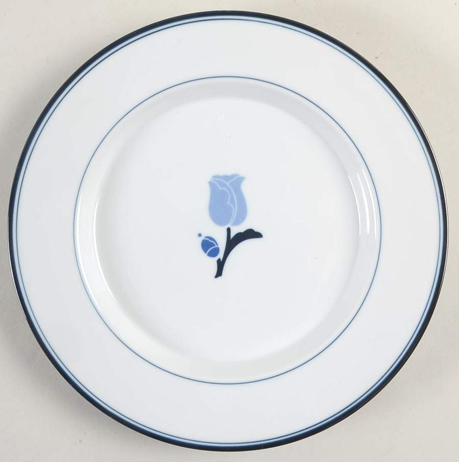 La Tulipe Blue Salad Plate by Dansk-1