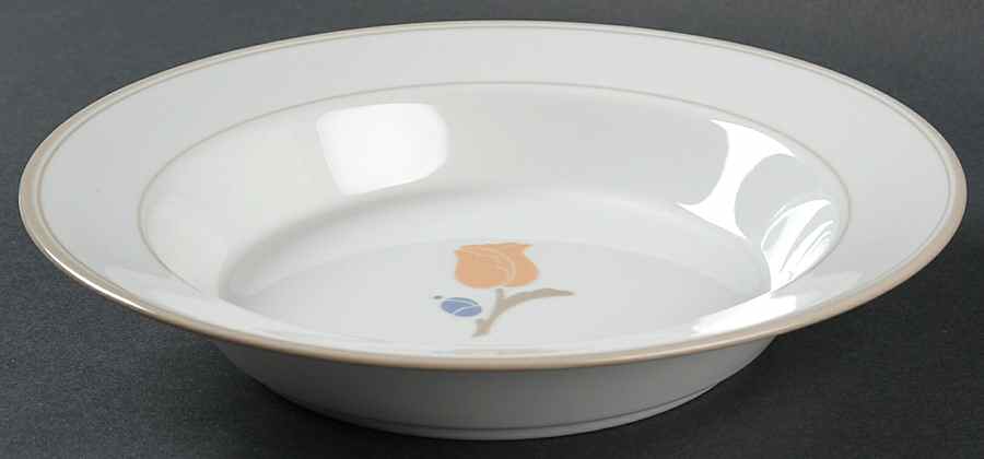 La Tulipe Taupe Rim Soup Bowl by Dansk-1