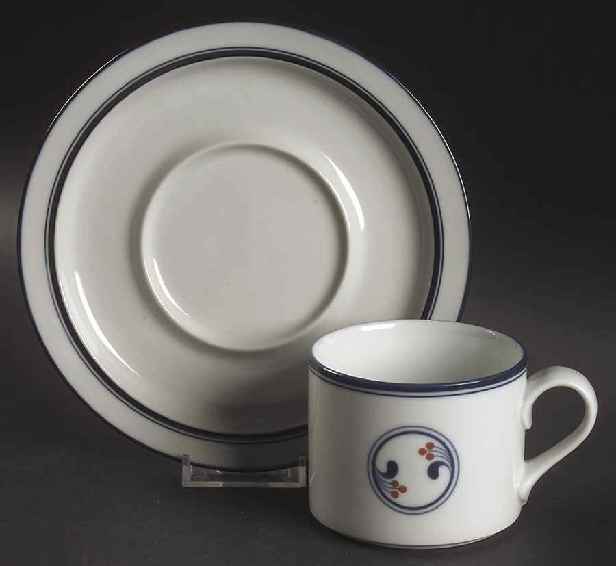 Lindholm Flat Cup & Saucer Set by Dansk-1