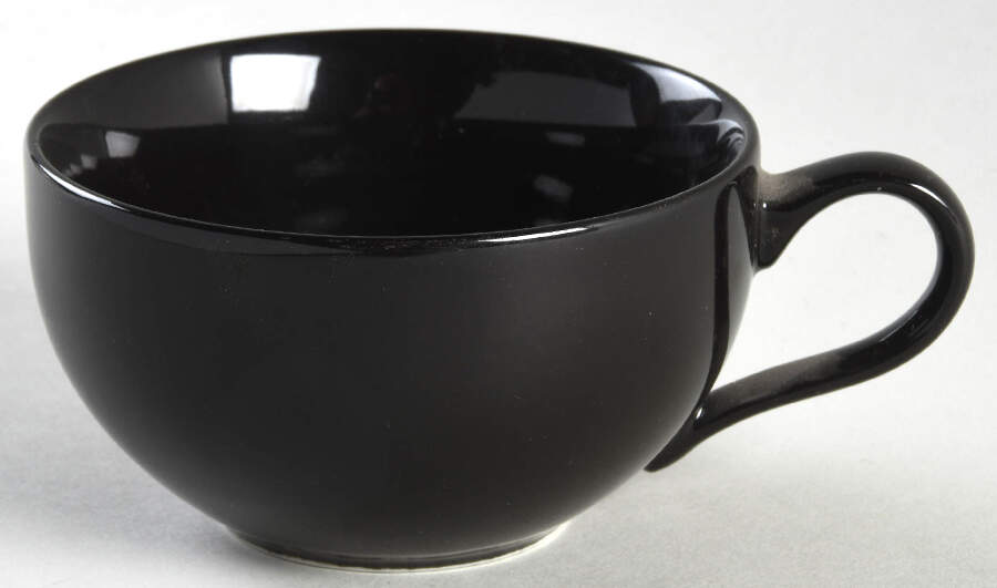 Linea Black Flat Cup by Dansk-1