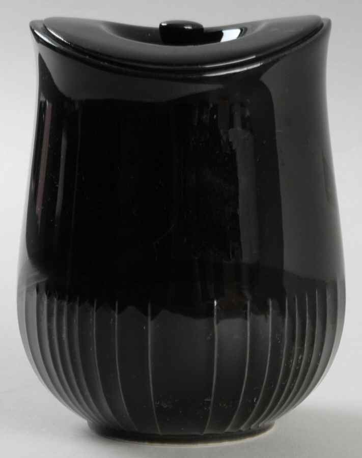 Linea Black Sugar Bowl & Lid by Dansk-1