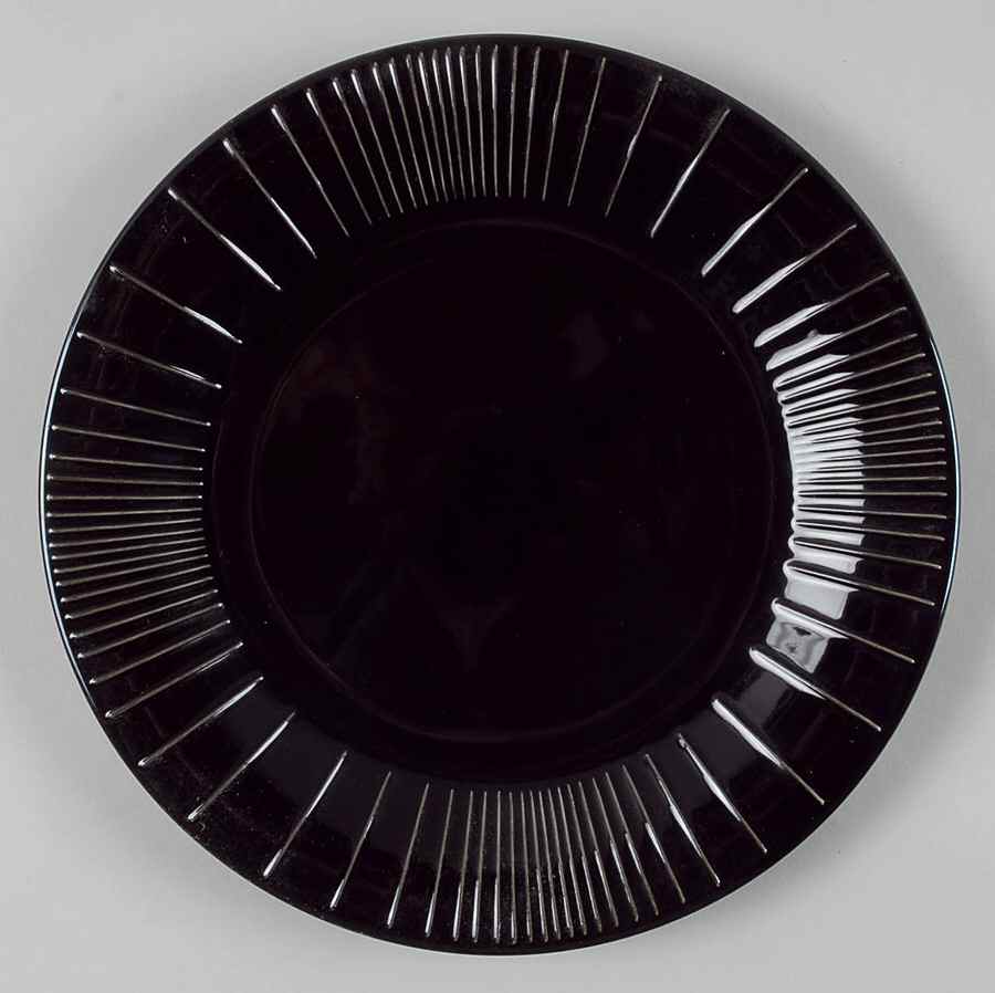 Linea Black Salad Plate by Dansk-1
