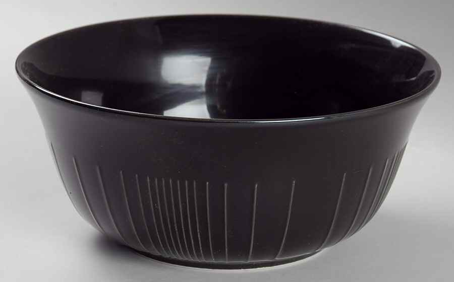 Linea Black 8" Round Vegetable Bowl by Dansk-1