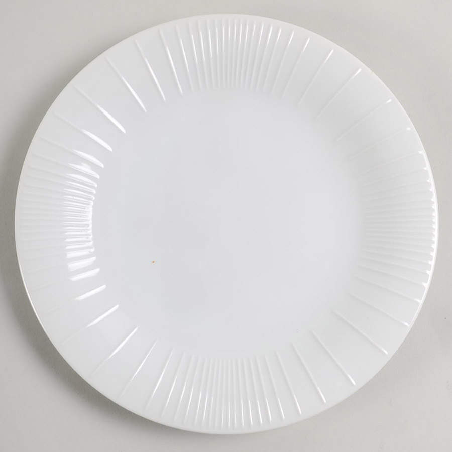 Linea White (Ribbed) Salad Plate by Dansk-1