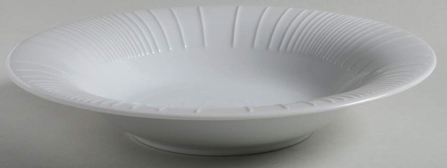 Linea White (Ribbed) Coupe Soup Bowl by Dansk-1