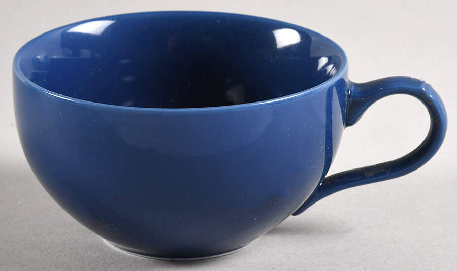 Linea Blue Flat Cup by Dansk-1