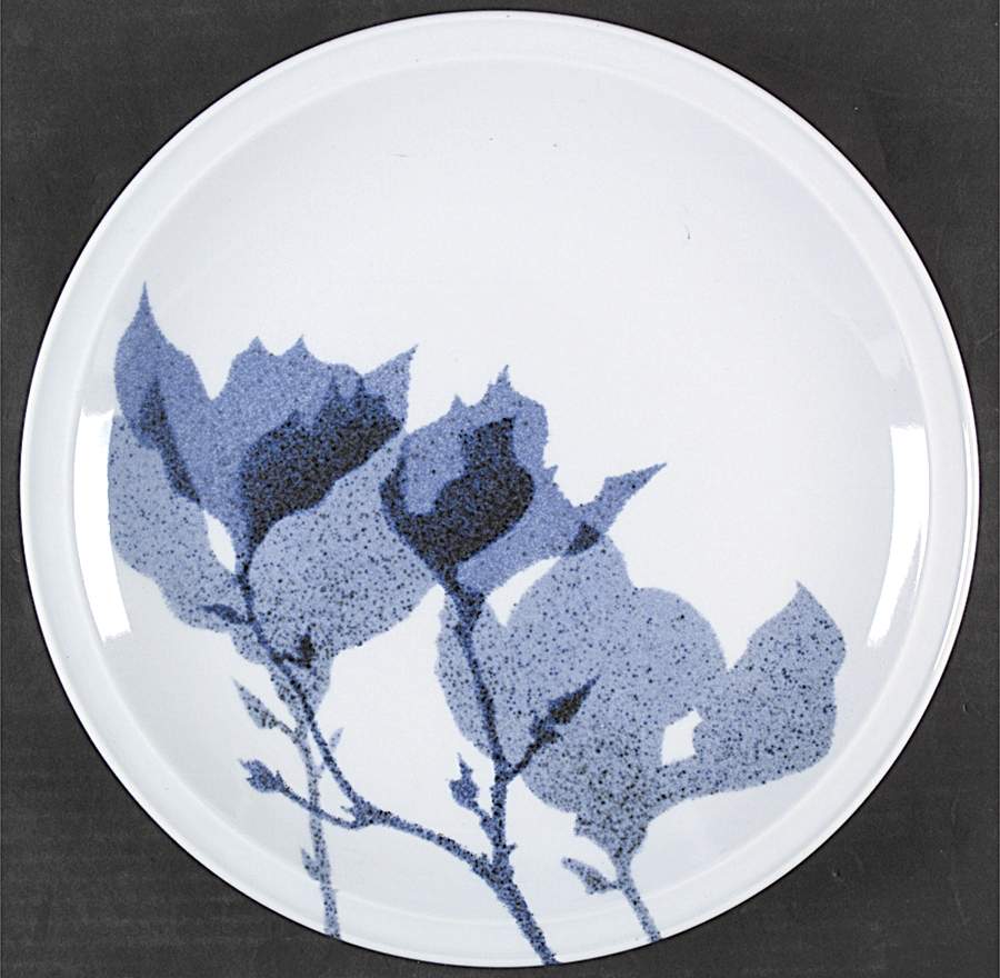 Magnolia Blue Plate Wall by Dansk-1