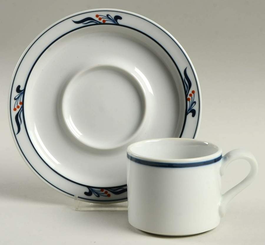 Maribo (Japan) Flat Demitasse Cup & Saucer Set by Dansk-1