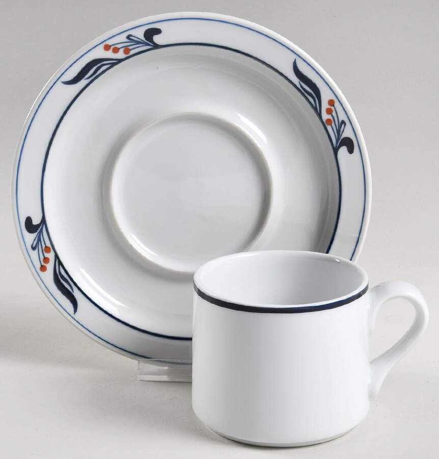 Maribo (Japan) Flat Cup & Saucer Set by Dansk-1