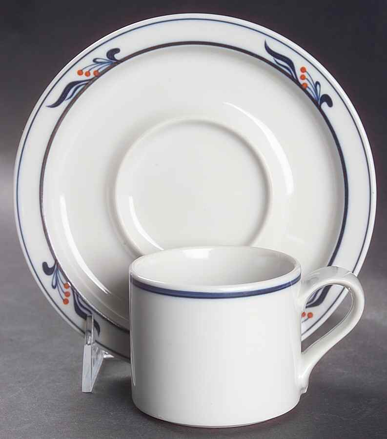 Maribo (Japan) Flat Demitasse Cup & Saucer Set by Dansk-1