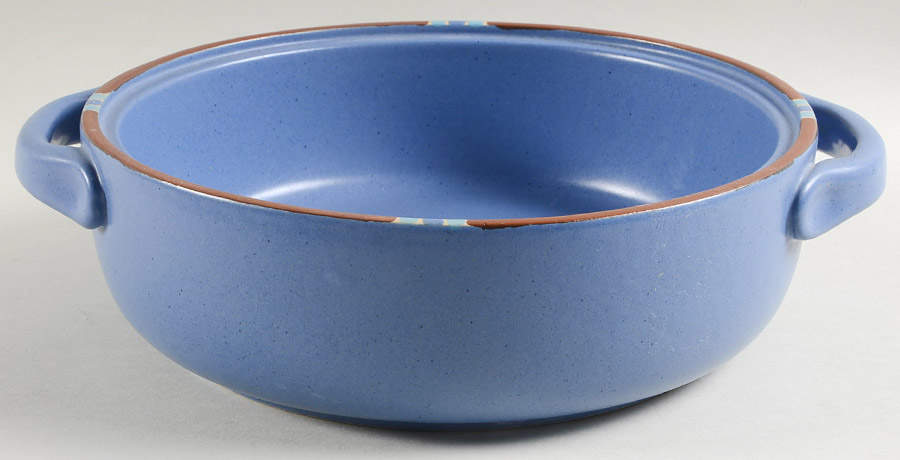 Mesa Sky Blue 2 Qt Round Covered Casserole No Lid by Dansk-1
