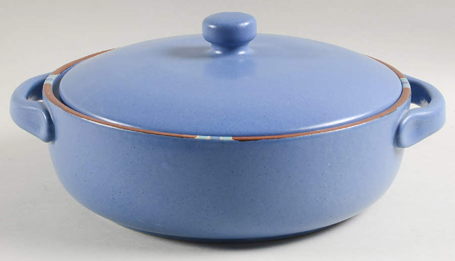 Mesa Sky Blue 2 Qt Round Covered Casserole by Dansk-1