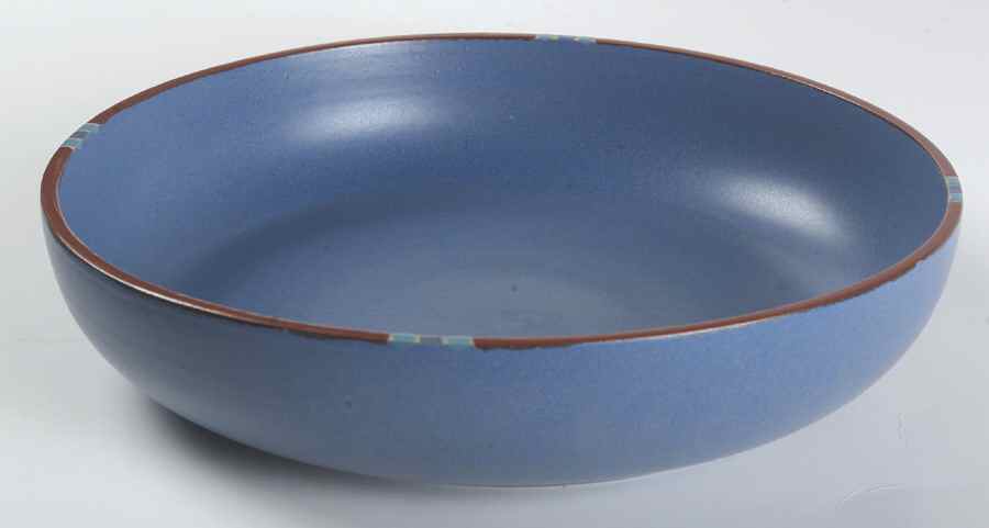 Mesa Sky Blue 11" Shallow Round Bowl by Dansk-1