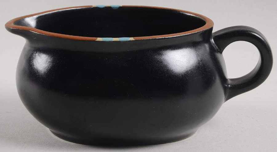 Mesa Black Gravy Boat by Dansk-1