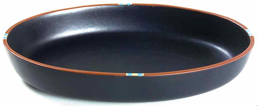 Mesa Black 12'' Oval Baker by Dansk-1