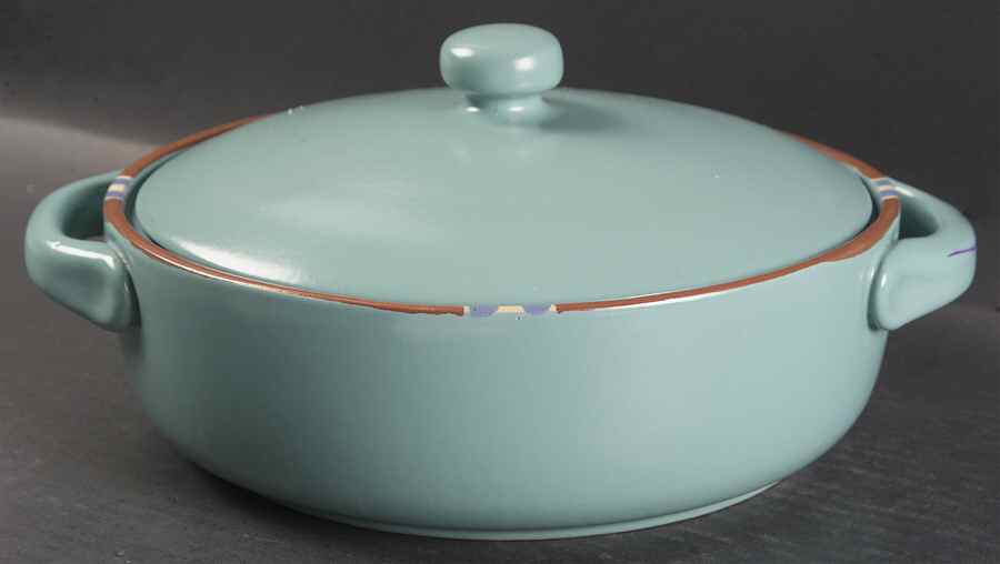 Mesa Turquoise 2 Qt Round Covered Casserole by Dansk-1