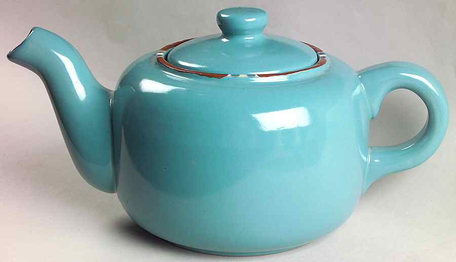 Mesa Turquoise Tea/Coffee Pot & Lid by Dansk-1