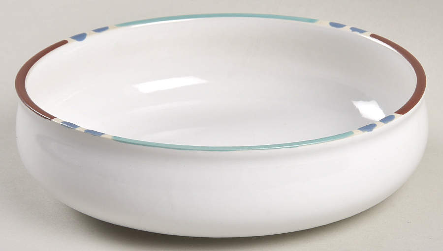 Mesa White Sand (Made in Portugal) 7" Individual Pasta Bowl by Dansk-1