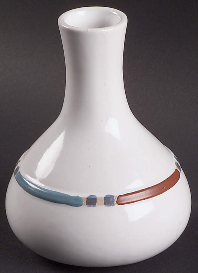 Mesa White Sand (Made in Portugal) 5" Bud Vase by Dansk-1