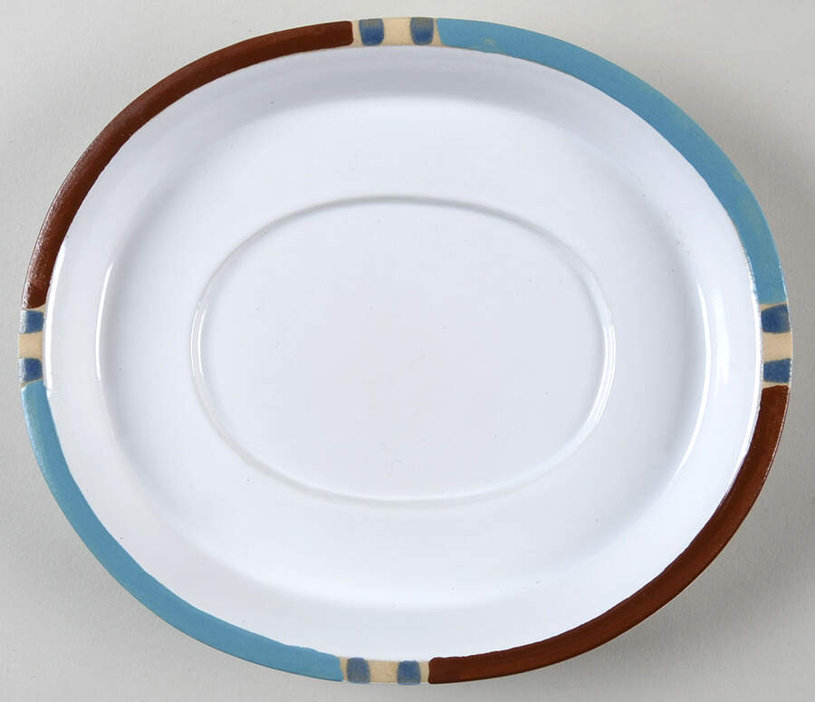 Mesa White Sand (Made in Portugal) Underplate for Gravy Boat by Dansk-1