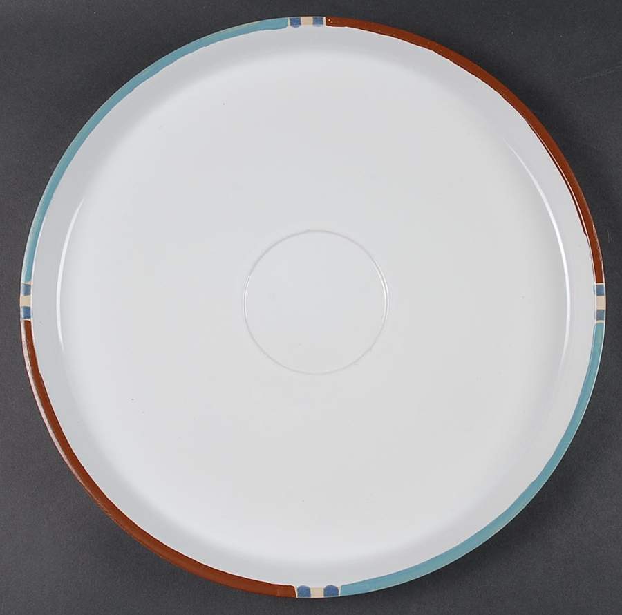 Mesa White Sand (Made in Portugal) Chip/Dip Plate (Uses Ramekin) by Dansk-1