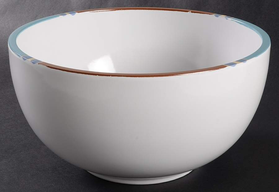 Mesa White Sand (Made in Portugal) 8" Round Vegetable Bowl by Dansk-1