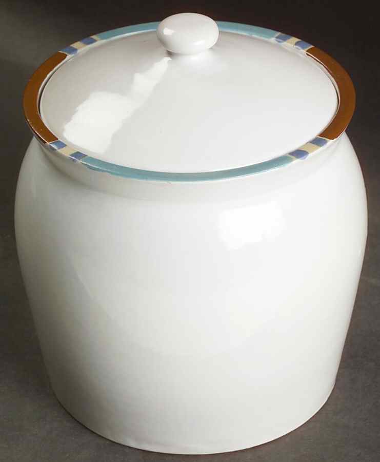 Mesa White Sand (Made in Portugal) Small Canister & Lid by Dansk-1