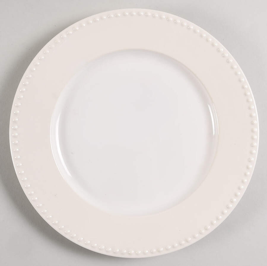 Miss Match White Dinner Plate by Dansk-1