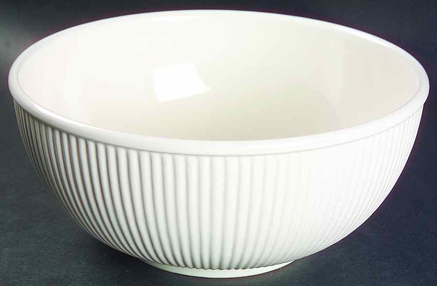 Miss Match White 9" Round Vegetable Bowl by Dansk-1