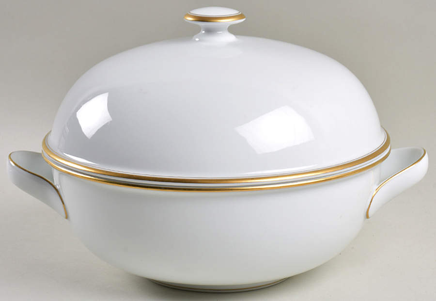 Monogram Gold Round Covered Vegetable by Dansk-1