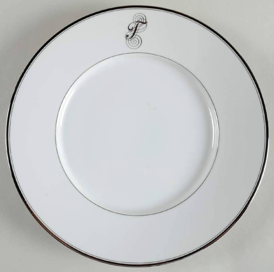 Monogram Platinum Dinner Plate by Dansk-1