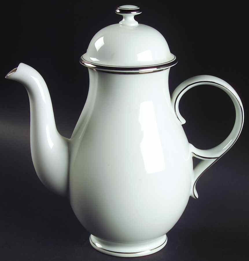 Monogram Platinum Coffee Pot & Lid by Dansk-1