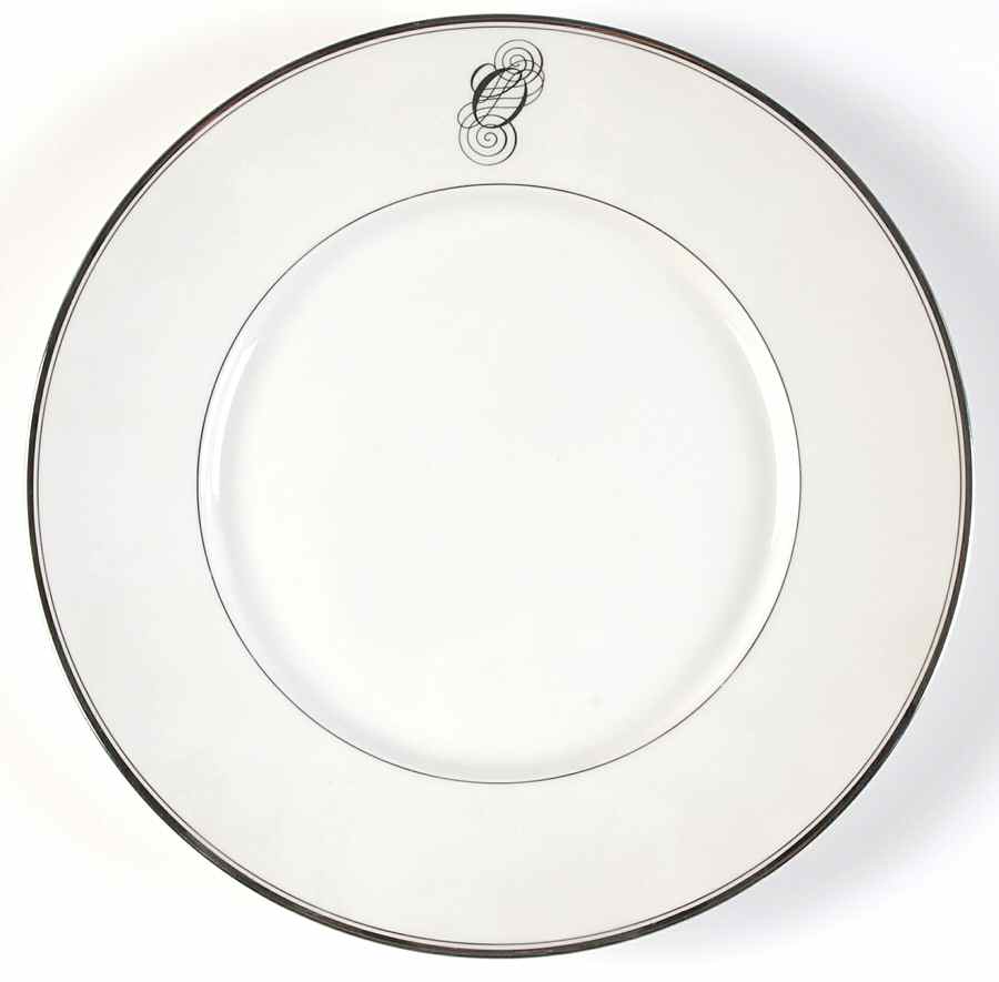 Monogram Platinum Dinner Plate by Dansk-1