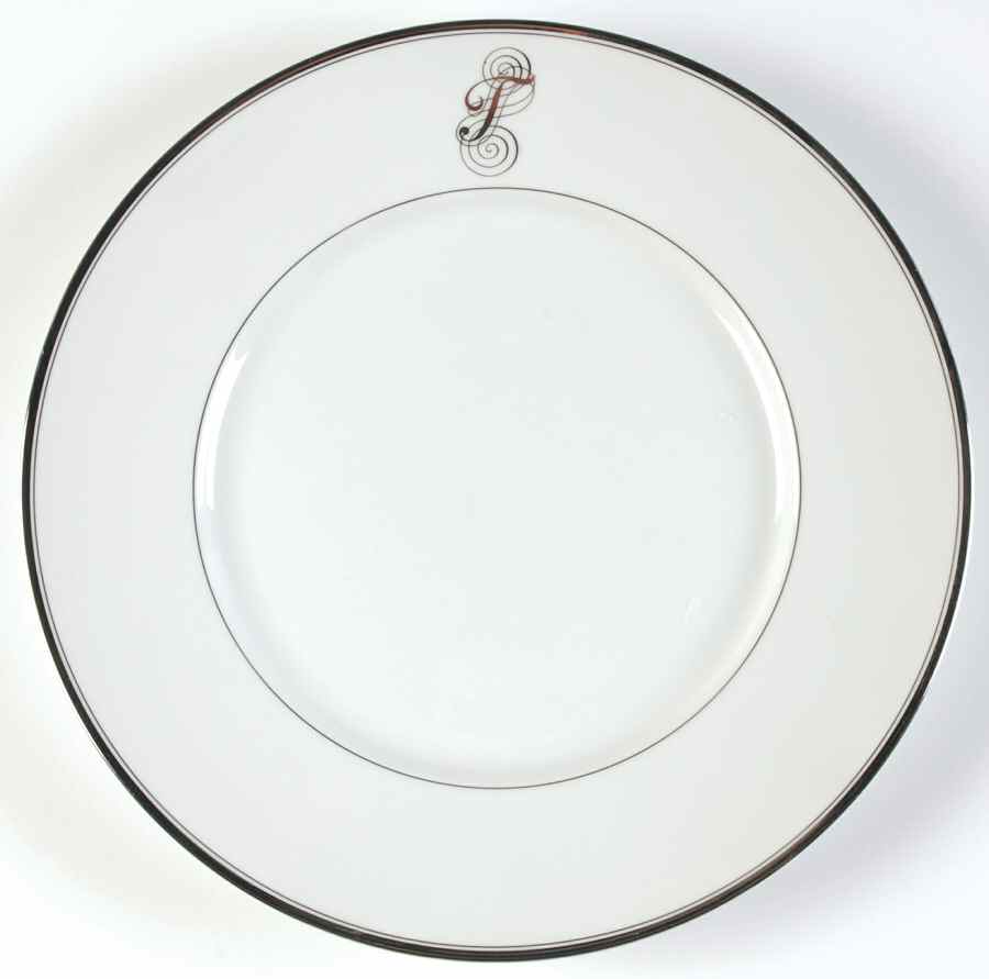 Monogram Platinum Dinner Plate by Dansk-1